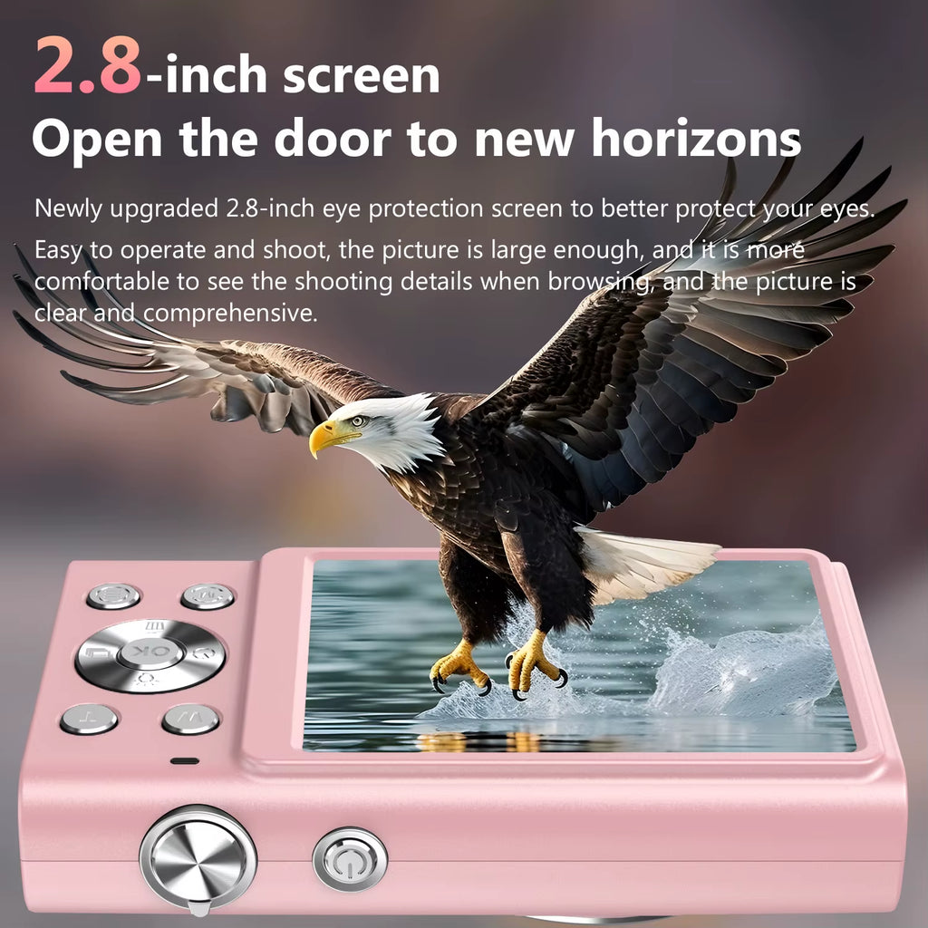 4K Digital Camera Autofocus Vlogging Camera HD 48MP with 2.8" Large Screen Camcorder Camera for Photography for Kid Adult
