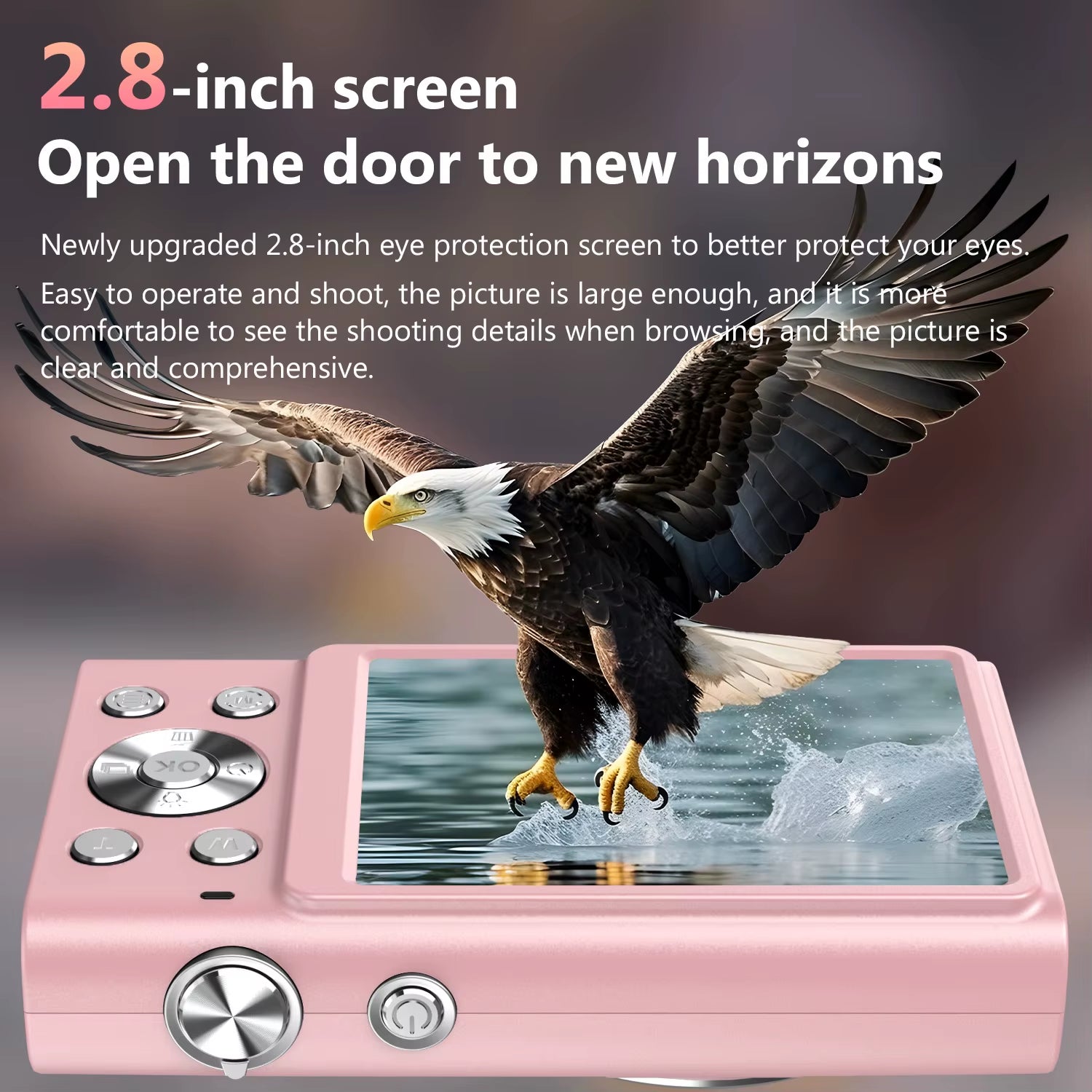 4K Digital Camera Autofocus Vlogging Camera HD 48MP with 2.8" Large Screen Camcorder Camera for Photography for Kid Adult