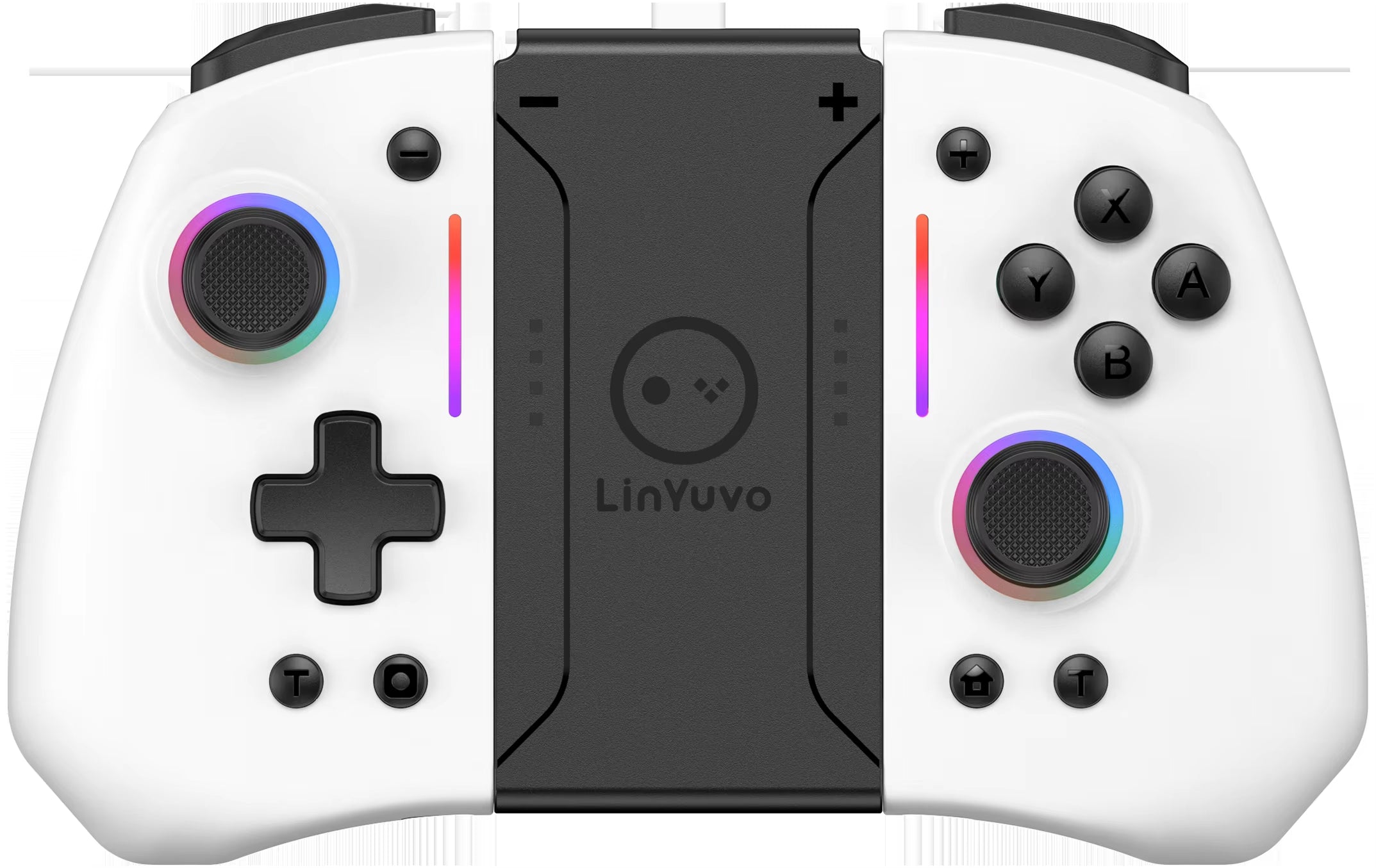 Linyuvo KS42 Meteor Light Wireless Joy-Pad with 8 Color RGB Lights for Switch/Lite/Oled, with Programmable,,Turbo & Vibration