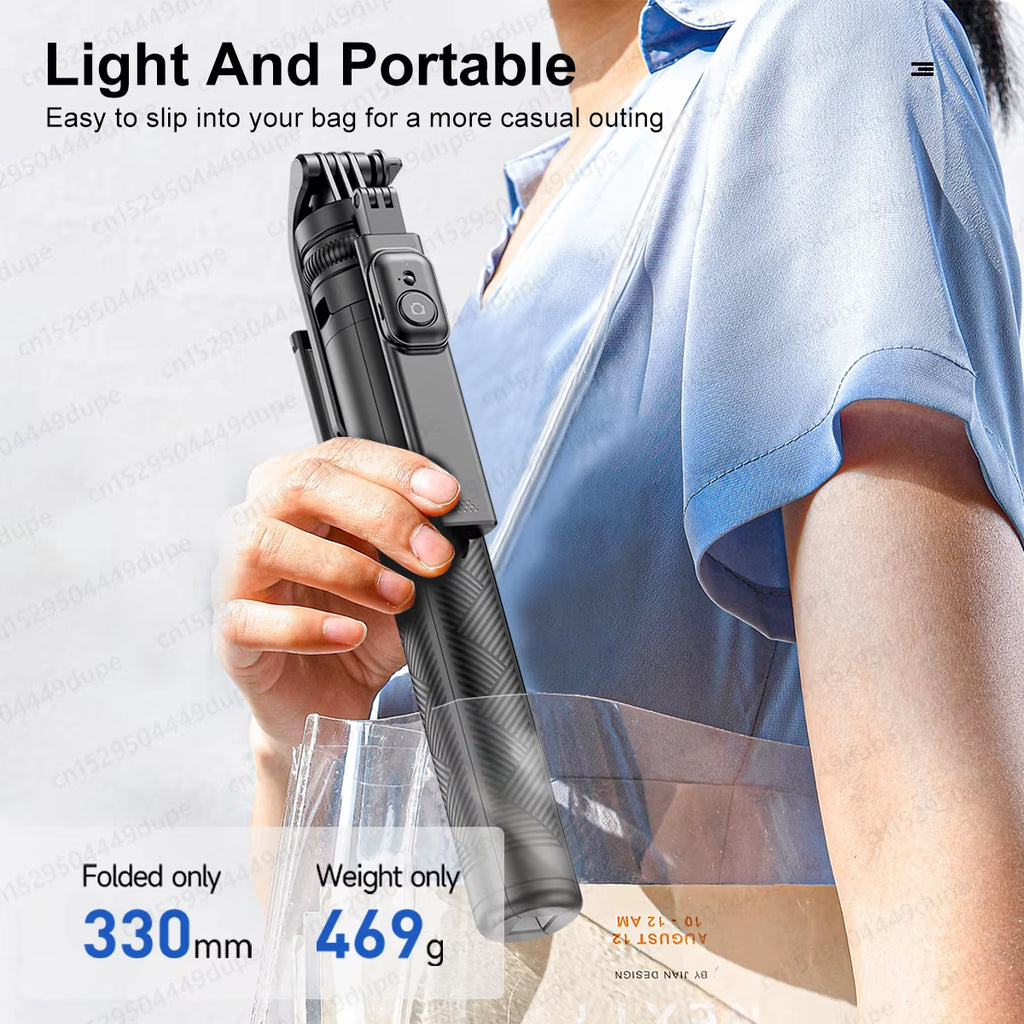 Tripod for Smartphone Light Camera,Tripods Stand with Wireless Bluetooth,Selfie Stick Brackets with Phone Holder for Vlog/Video