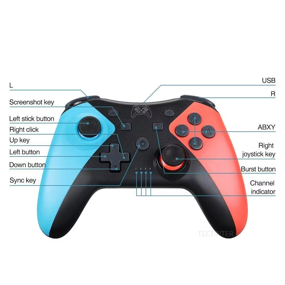 Wireless Bluetooth Controller for Nintendo Switch 2/Switch Pro Gamepad Compatible Switch Pro/Oled/Lite/Pc/Android Joystick