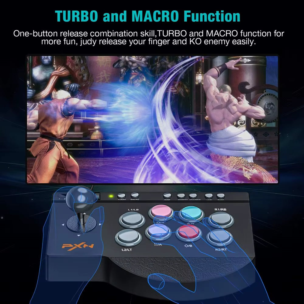 0082 Wired Game Joystick Arcade Console Street Fighter Controller Gaming Joystick for USB Ps3/Ps4/Switch/Pc/Android TV /XBOX