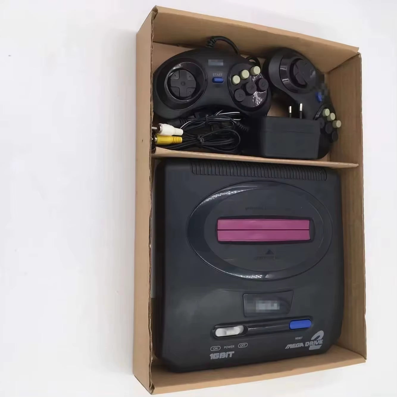 Retro 16Bit Game Console for Sega Mega Drive 2 Old Fashioned MD Game Console(Include 5 Different Kind of Games)