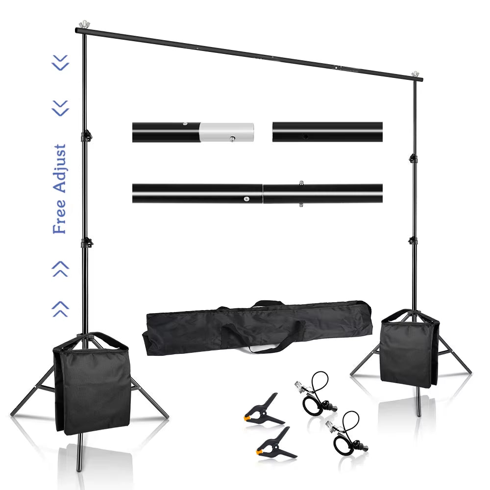 SH Photography Background Stand Photo Studio Green Screen Backdrops Chromakey Support System Frame Chroma Video with Carry Bag