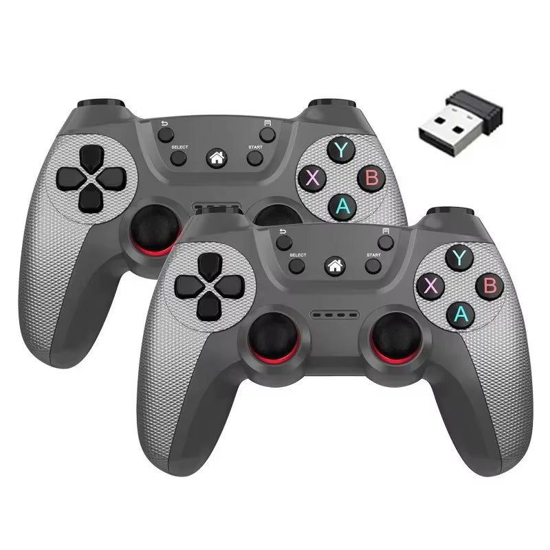 Wireless Doubles Game Controller for Linux/Android Phone for Game Box Game Stick PC Smart TV Box 2.4G Gamepad Joystick