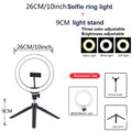 26 33CM Video Lights Dimmable Light Selfie LED Ring Light USB Ring Lighting Lamp with Tripod Stand to Make Youtube Ringlight