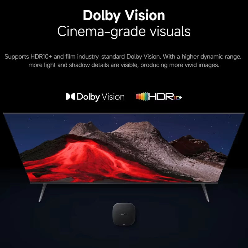 【Brand+】 TV Box S 3Rd Gen 4K Ultra HD Bluetooth 5.2 Wifi6 32GB ROM Google TV Google Assistant Smart Media Player