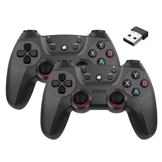 Wireless Doubles Game Controller for Linux/Android Phone for Game Box Game Stick PC Smart TV Box 2.4G Gamepad Joystick