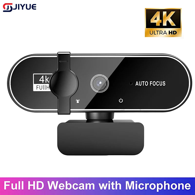 4K Webcam Video Camera 2K Autofocus Streaming Web Cam with Microphone Full HD 1080P Webcams for Pc/Computer/Laptop