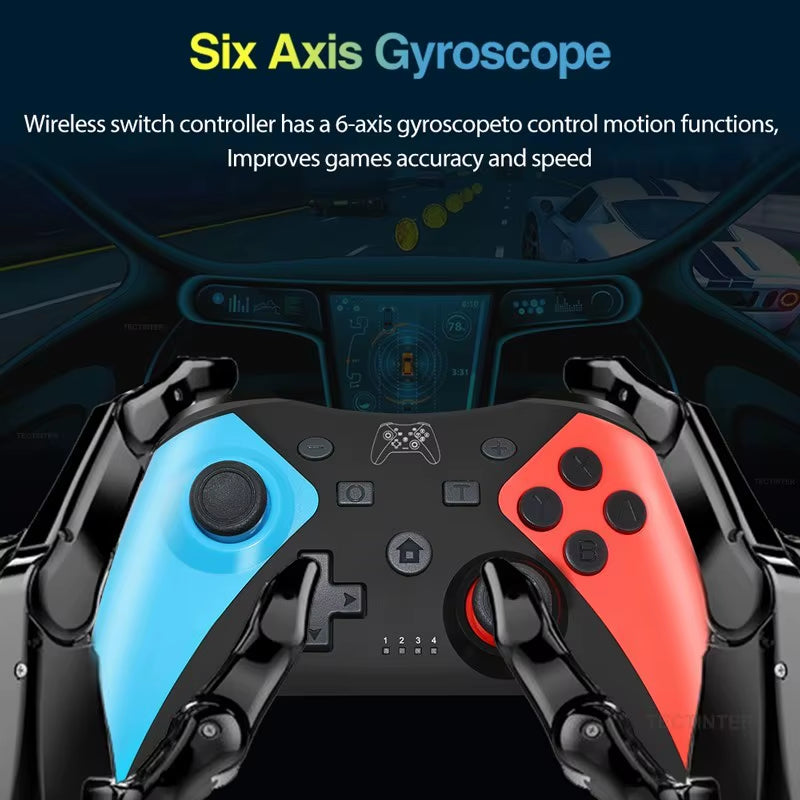 Wireless Bluetooth Controller for Nintendo Switch 2/Switch Pro Gamepad Compatible Switch Pro/Oled/Lite/Pc/Android Joystick