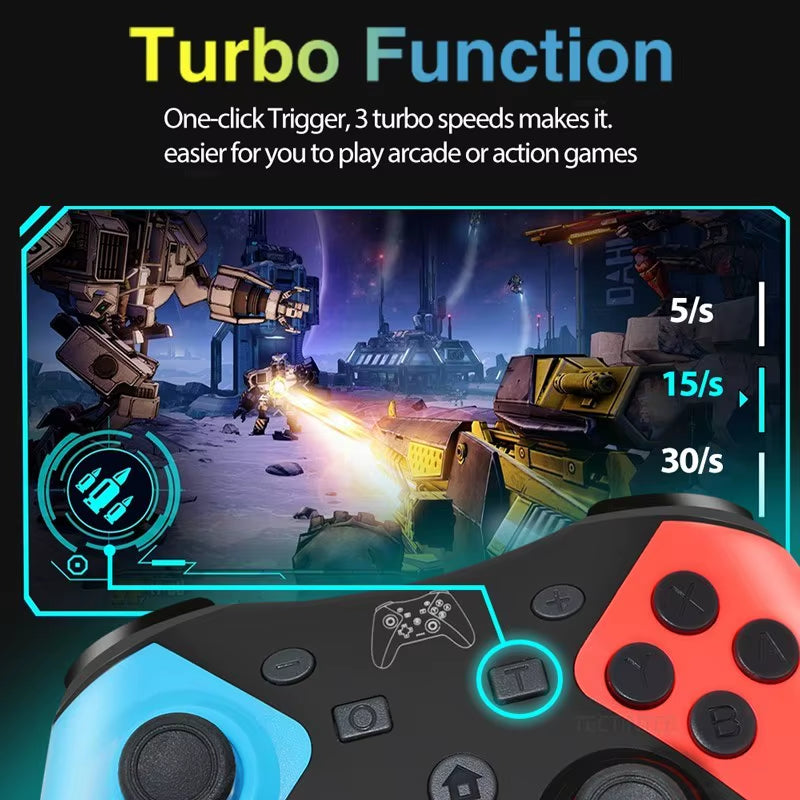 Wireless Bluetooth Controller for Nintendo Switch 2/Switch Pro Gamepad Compatible Switch Pro/Oled/Lite/Pc/Android Joystick