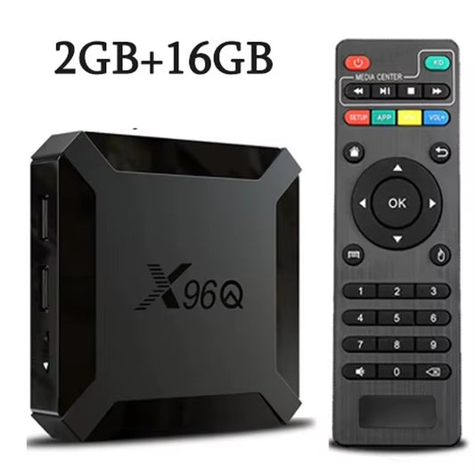 Q TV Box Android 10.0 4K Allwinner H313 Quad Core 2.4G Wifi Google Player Youtube Media Player  2GB 16GB Smart Set Top Box
