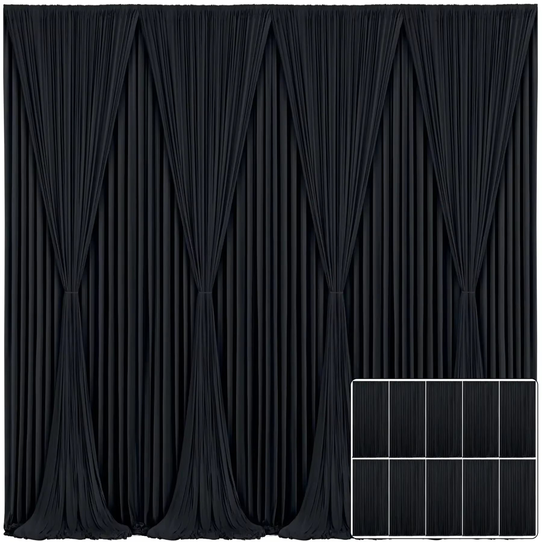 2PCS Sage Green Backdrop Curtain for Party Wedding Wrinkle Free Photo Curtains Backdrop Drapes Fabric Decoration for Baby Shower