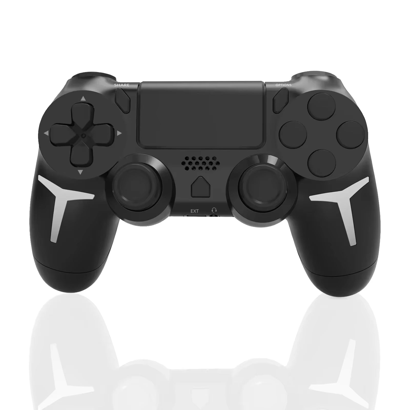 GAMINJA 6-Axis Gyroscope Dual Vibration with Touch Pad Wireless Gamepad Bluetooth Controller for PS4 PS3 Console Computer PC