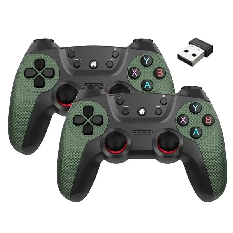 Wireless Doubles Game Controller for Linux/Android Phone for Game Box Game Stick PC Smart TV Box 2.4G Gamepad Joystick