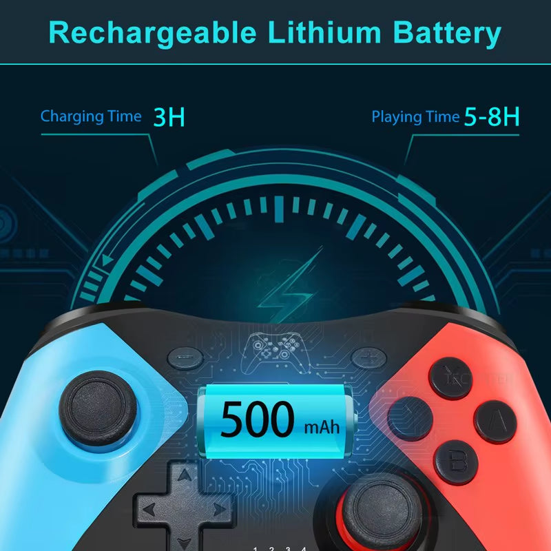 Wireless Bluetooth Controller for Nintendo Switch 2/Switch Pro Gamepad Compatible Switch Pro/Oled/Lite/Pc/Android Joystick