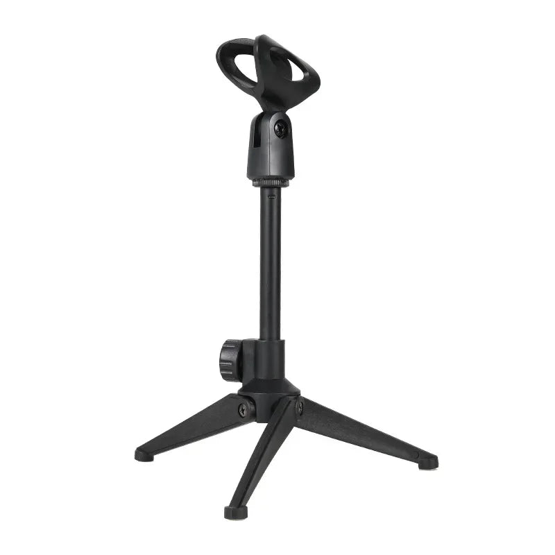 Adjustable microphone suspension boom arm stand for streaming podcasting and desk recording