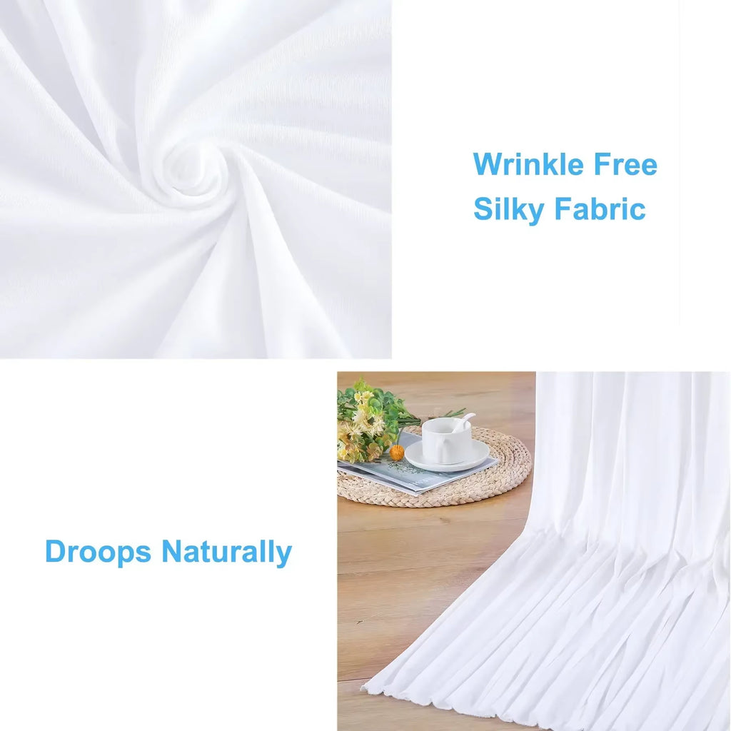 2PCS Sage Green Backdrop Curtain for Party Wedding Wrinkle Free Photo Curtains Backdrop Drapes Fabric Decoration for Baby Shower