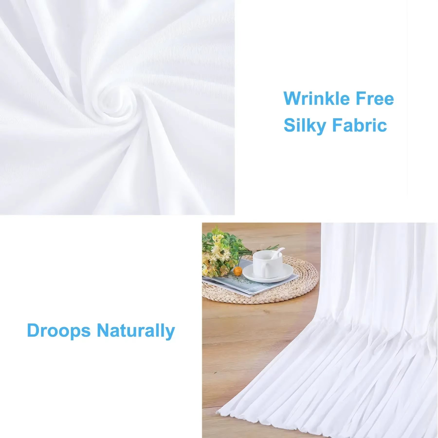 2PCS Sage Green Backdrop Curtain for Party Wedding Wrinkle Free Photo Curtains Backdrop Drapes Fabric Decoration for Baby Shower