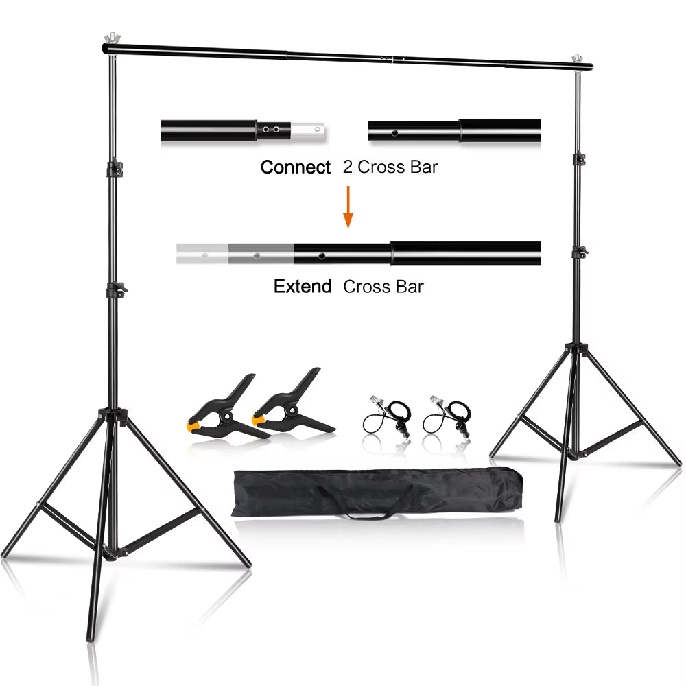 SH Photography Background Stand Photo Studio Green Screen Backdrops Chromakey Support System Frame Chroma Video with Carry Bag