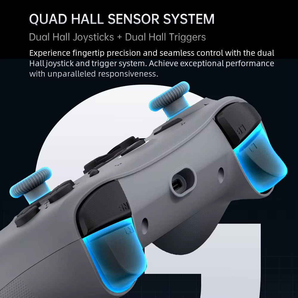 MACHENIKE G1 Wireless Gaming Controller with 1K Polling Rate Hall Effect Trigger Joystick for Nintendo Switch PC Ios Android