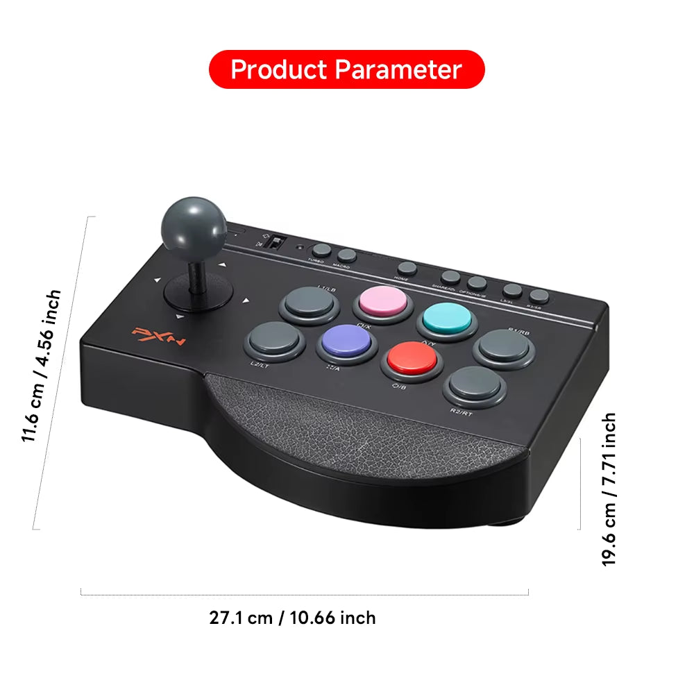 0082 Wired Game Joystick Arcade Console Street Fighter Controller Gaming Joystick for USB Ps3/Ps4/Switch/Pc/Android TV /XBOX