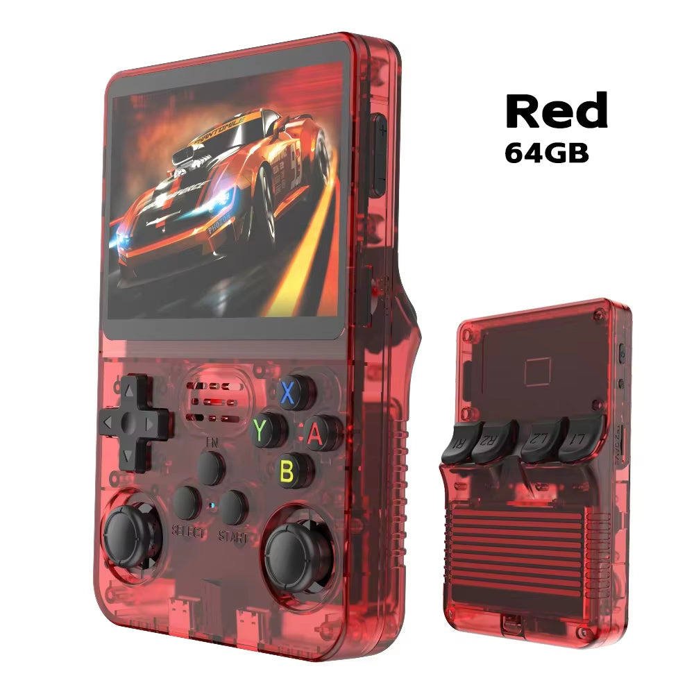 R36S Retro Handheld Video Game Console ARKOS System 3.5 Inch IPS Screen Classic Portable Pocket Video Player 128G Games Boy Gift