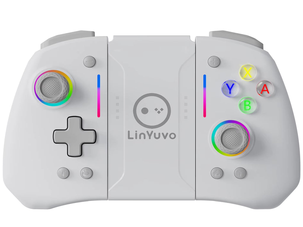 Linyuvo KS42 Meteor Light Wireless Joy-Pad with 8 Color RGB Lights for Switch/Lite/Oled, with Programmable,,Turbo & Vibration