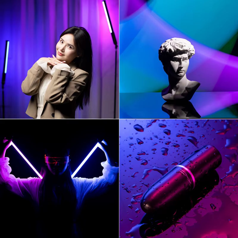 VL119 Handheld RGB Colorful Stick Light 19.68 Inch Handheld LED Light Wand CRI 95+ 2500K-9000K Photography Studio Lamp