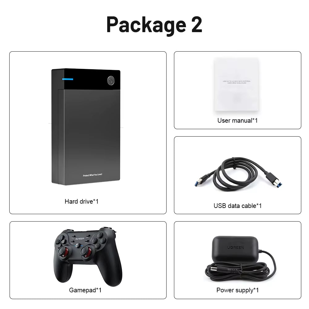 12TB Gaming HDD with Hyperspin Launchbox Retrobat Playnite with 86000+ Retro Video Games Super Console for PS3/PS2/PS/WII/WIIU