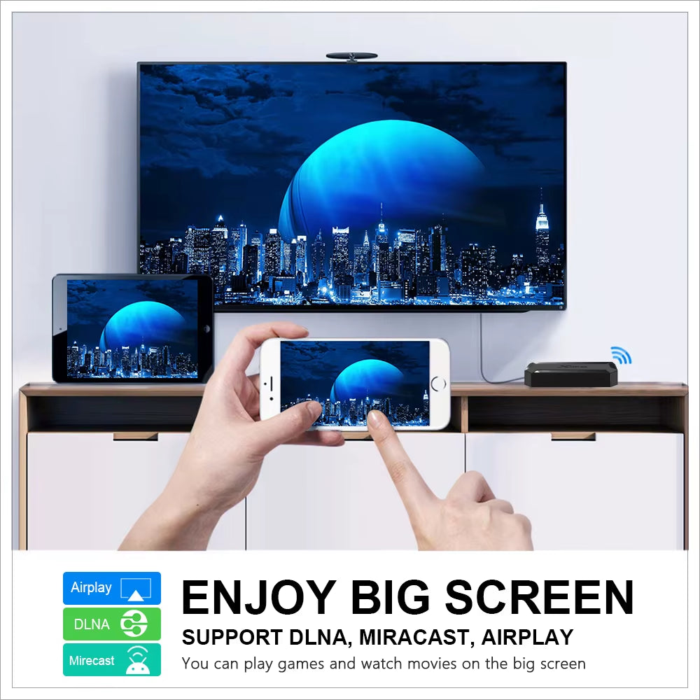 Q TV Box Android 10.0 4K Allwinner H313 Quad Core 2.4G Wifi Google Player Youtube Media Player  2GB 16GB Smart Set Top Box