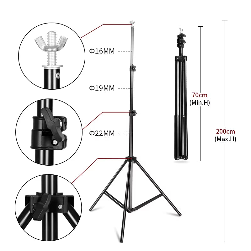 SH Photography Background Stand Photo Studio Green Screen Backdrops Chromakey Support System Frame Chroma Video with Carry Bag